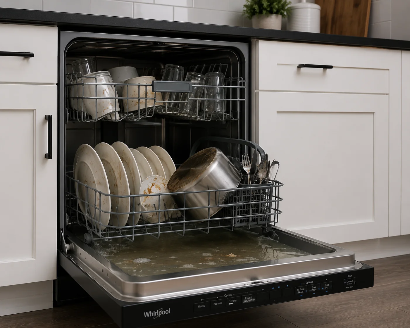 Bosch Dishwasher before repair in Johnston