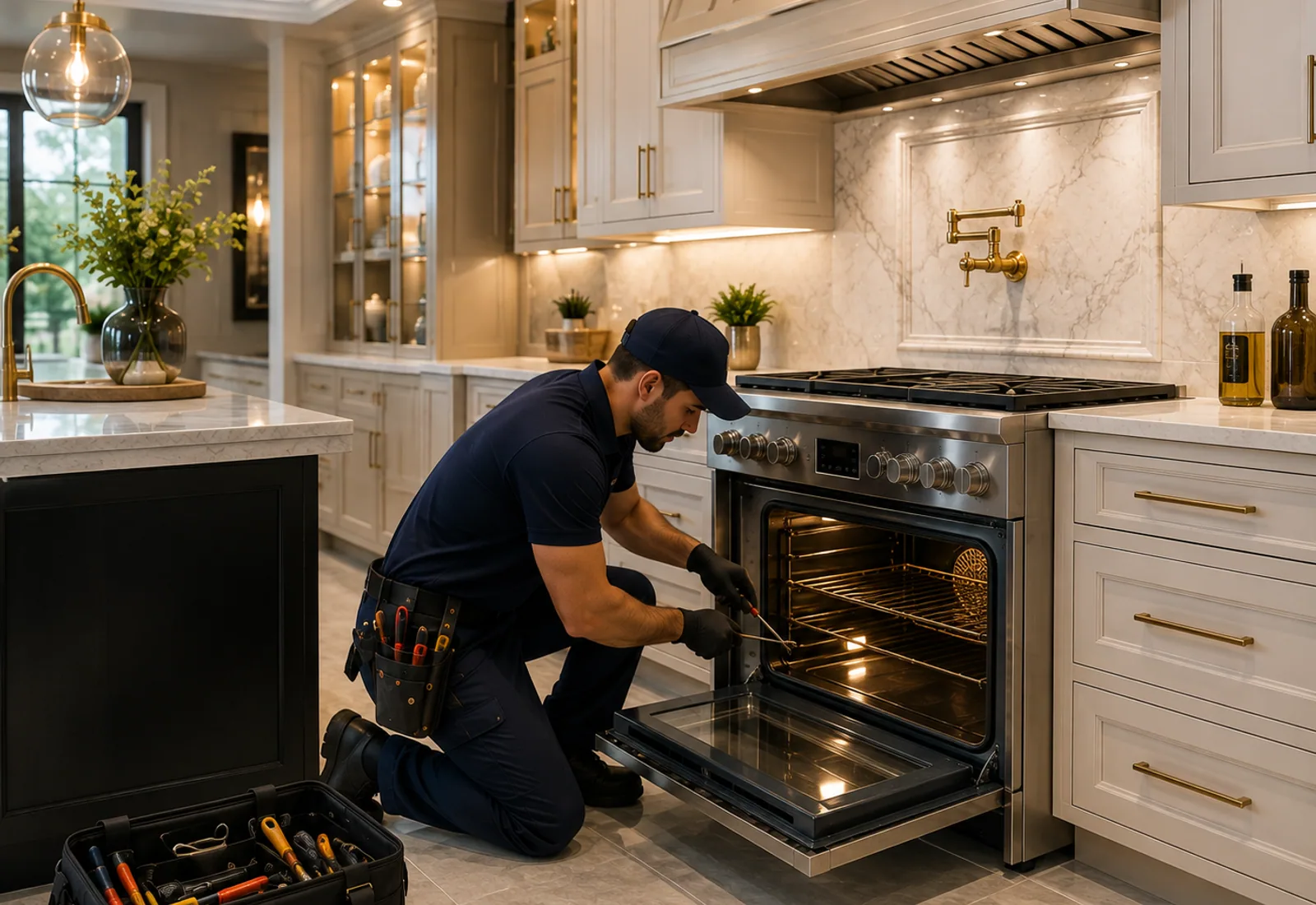 GE Oven before repair in Des Moines