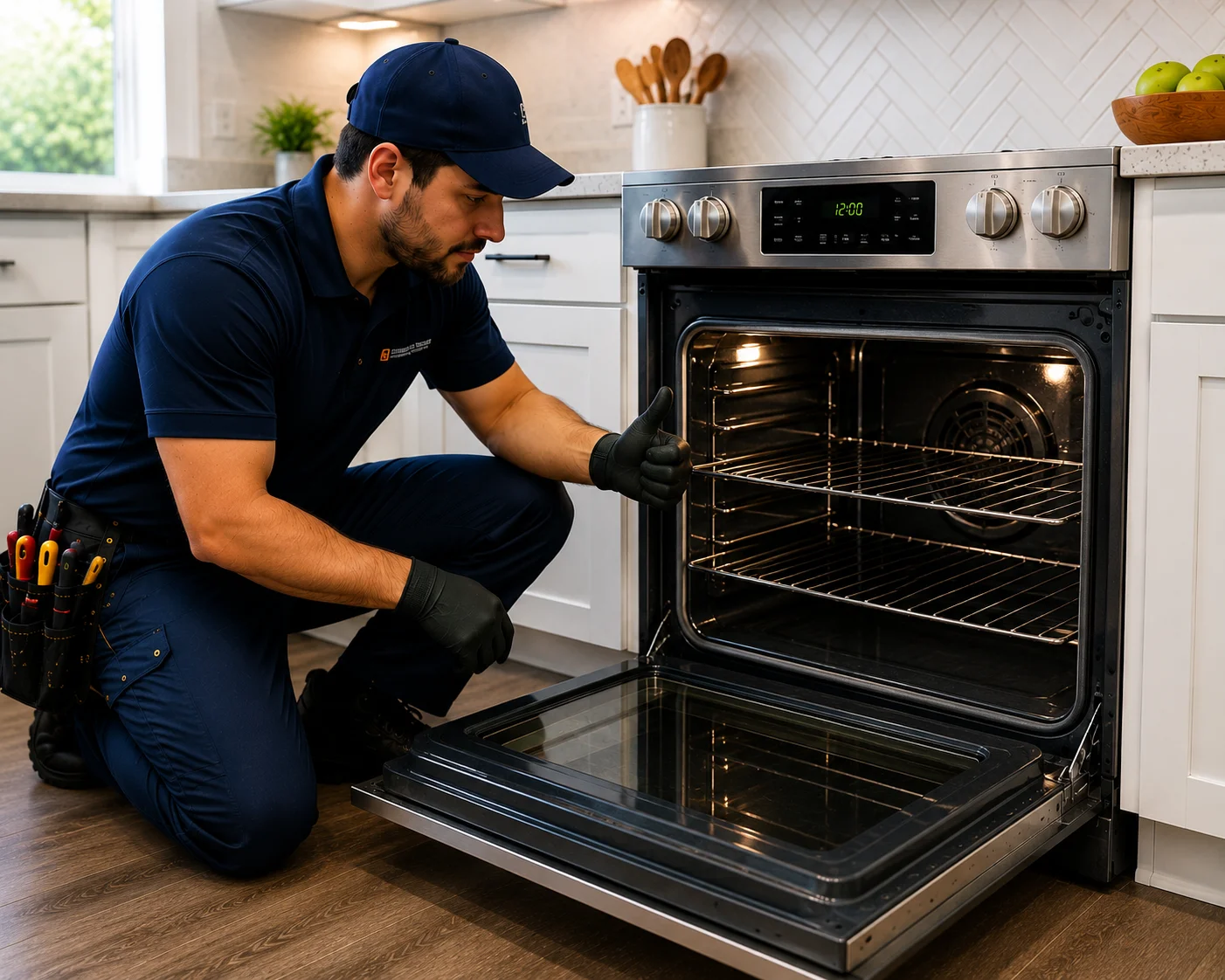 Gas range oven combo repair in a Des Moines home