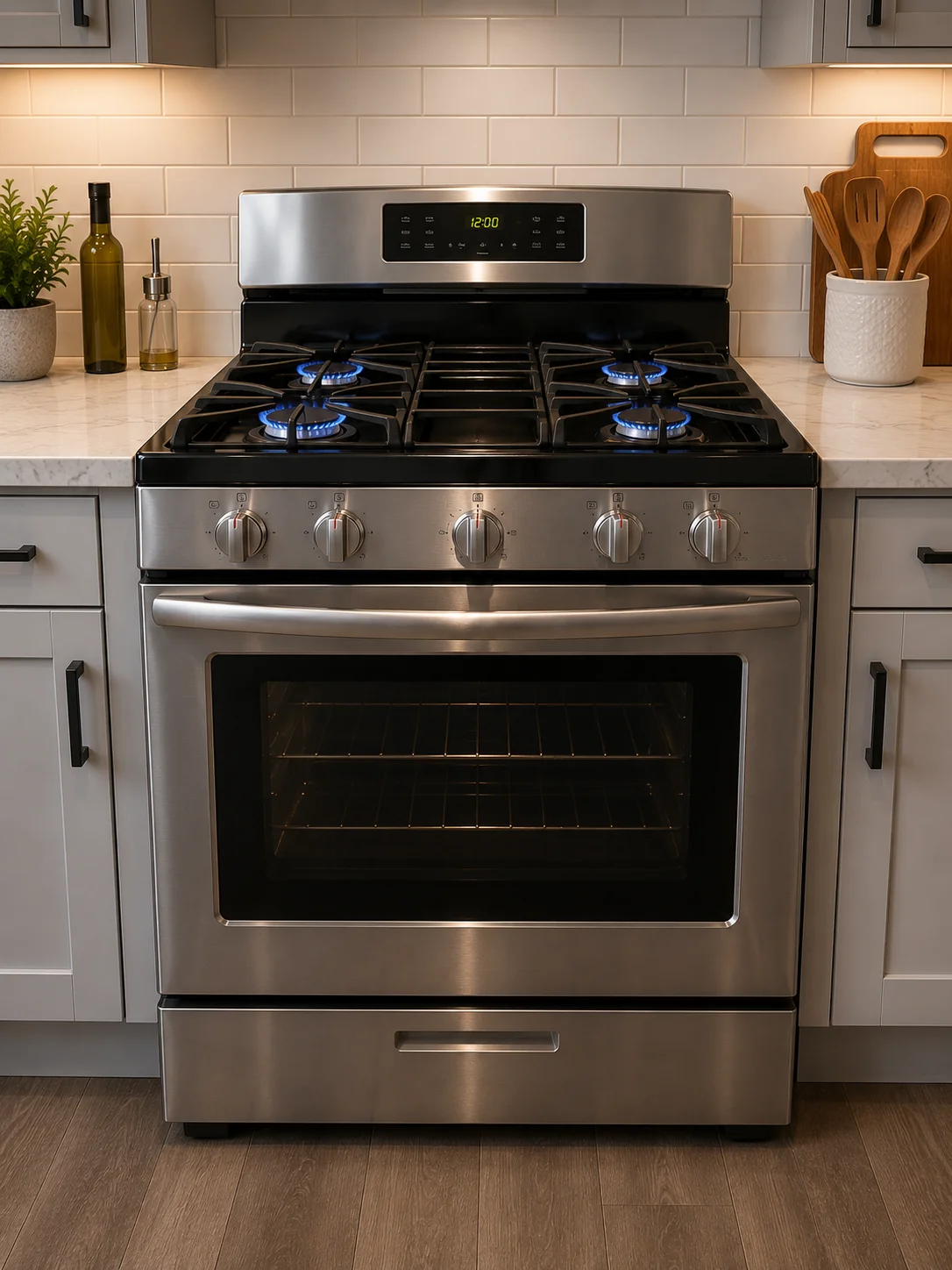Appliance repair service in a Des Moines home kitchen